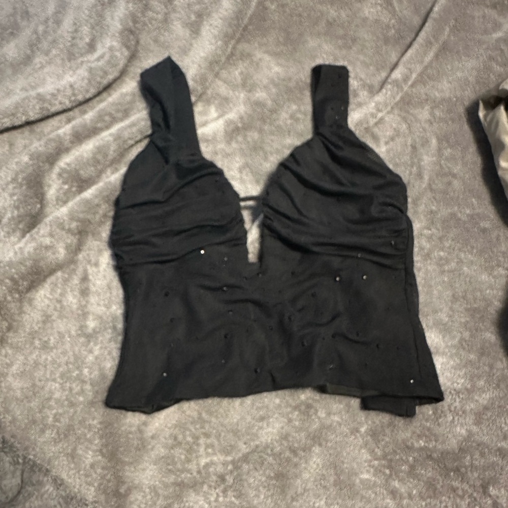 Elegant Black Sleeveless Top